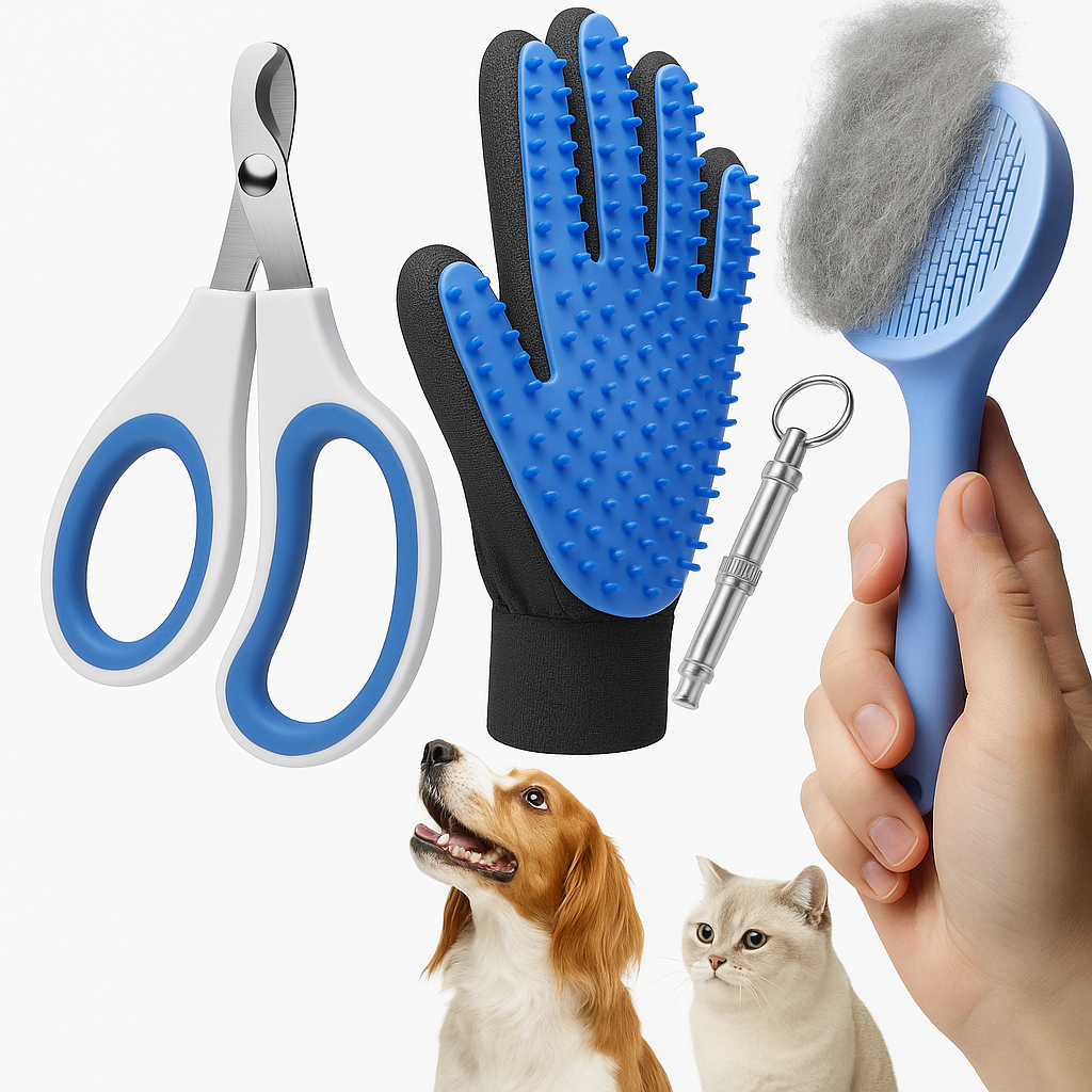 PawPal Complete Grooming Bundle | Brush, Glove & Clippers